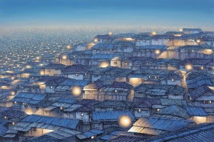 Blue Night 428 by Joung Young-Ju, 2019