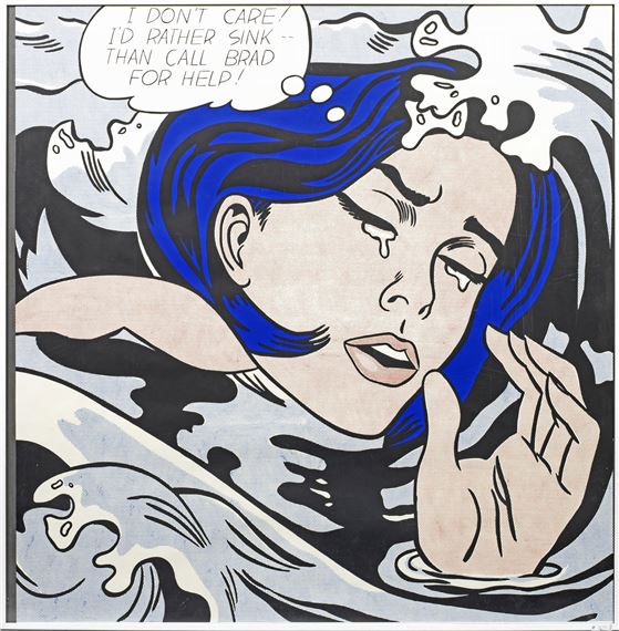 Roy Lichtenstein | Drowning Girl. Originaltitel (1989) | MutualArt