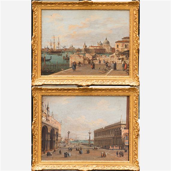 Pair of Venetian views by Canaletto