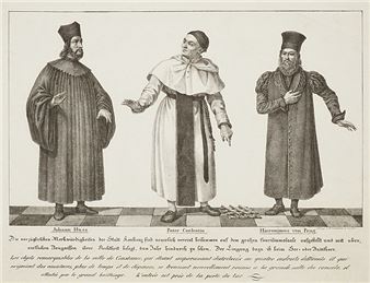 Leaflet showing the three early reformers - B. Eschbacher