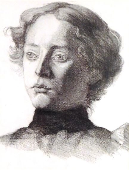 "Girl with Short Curly Hair"