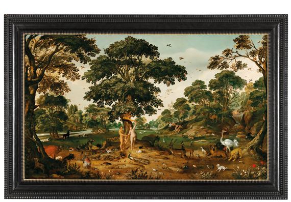 Flemish School 17th Century | Adam and Eve in Paradise | MutualArt