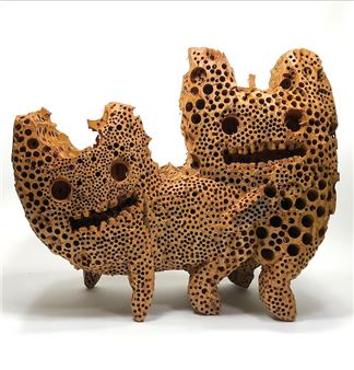 Hirosuke Yabe's "Rhapsody" in Wood @ Richard Heller Gallery, Los Angeles