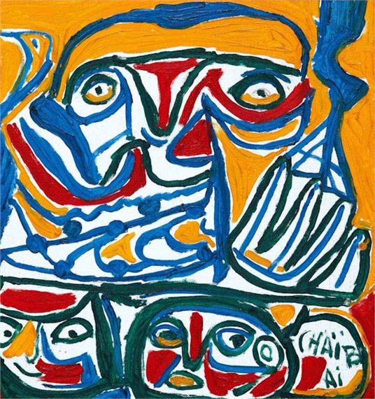 Les marchands by Chaibia Tallal, 1992