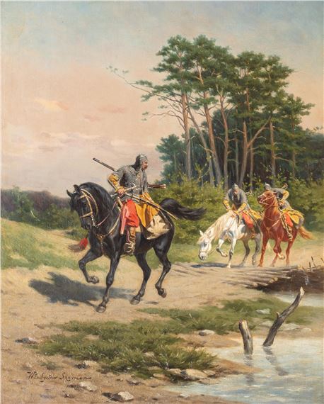 Pancerni w drodze by Wladislaw Szerner, ok. 1885-1890