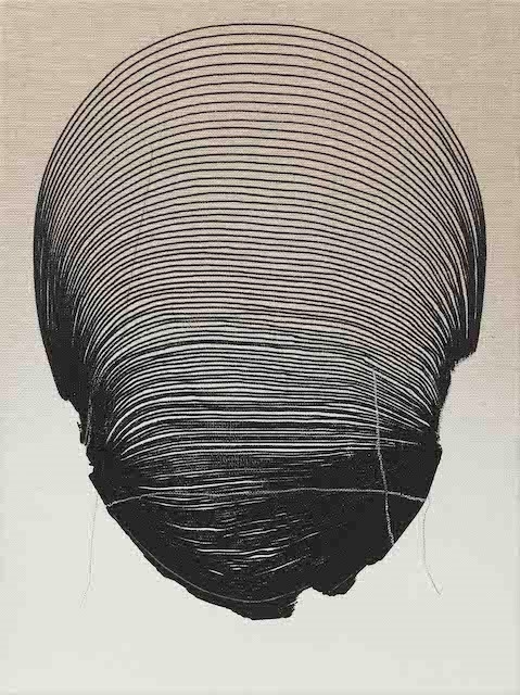 Artwork by Marco Reichert, Special Project, Made of oil and spray paint and oil pastel on linen mounted on wooden board