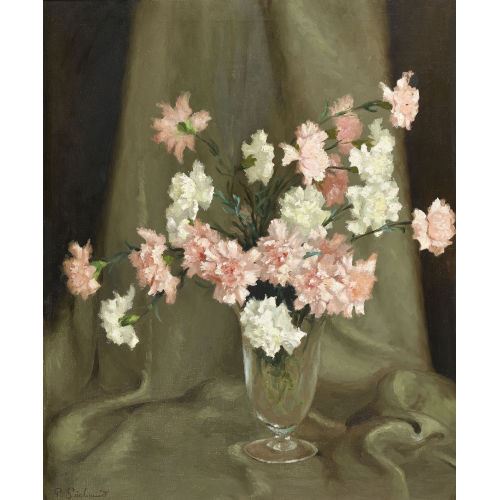 Nelken im Glas. by Paul Sechaud