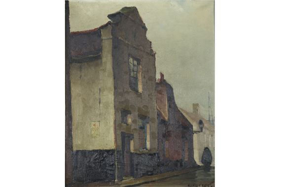 Straatzicht by Piet Lippens