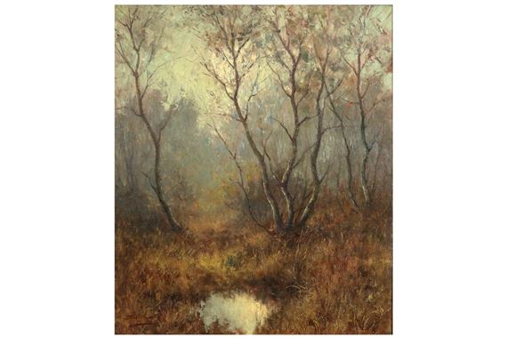 Landschap met bomen by Jos Stokbroeckx