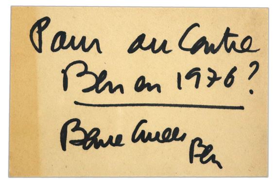 BEN, POUR OU CONTRE ベン・ヴォーチェ Fluxusフルクサス BEN， POUR