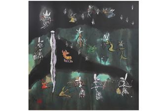 Compositie (met zijn typische figuratie) - Xiao Ming