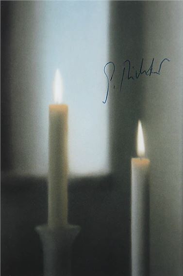 1983 Gerhard Richter Kerze Kunstkarte 