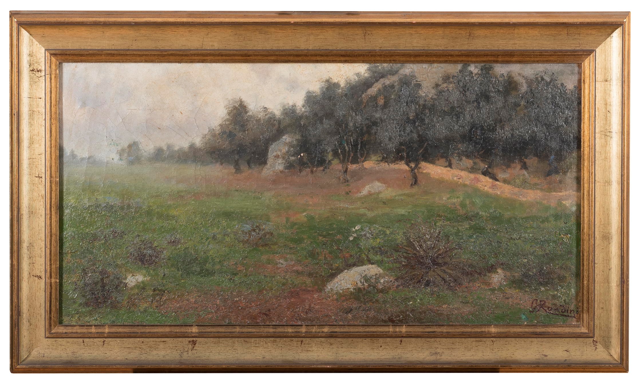 Giuseppe Rondini | Campagna con ulivi | MutualArt