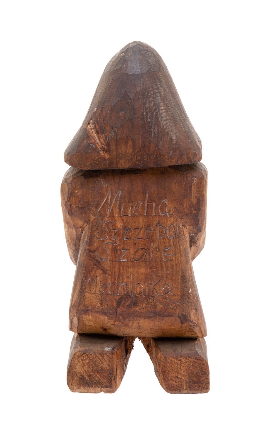 Artwork by Szczepan Mucha, Modniarka, Made of wood