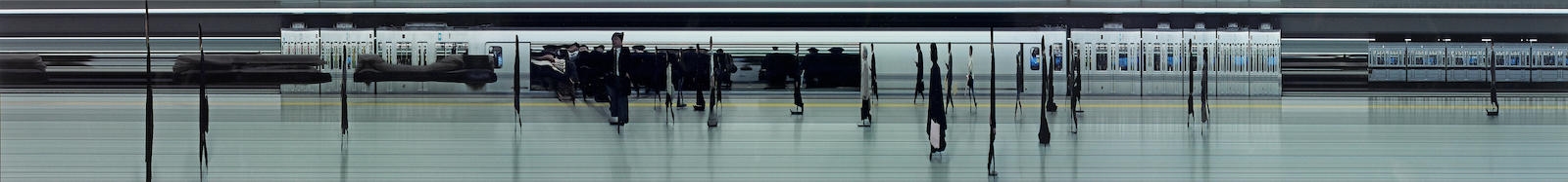 Artwork by Daniel Crooks, Static No:21 (Roppongi station), 2007, Made of lambda print