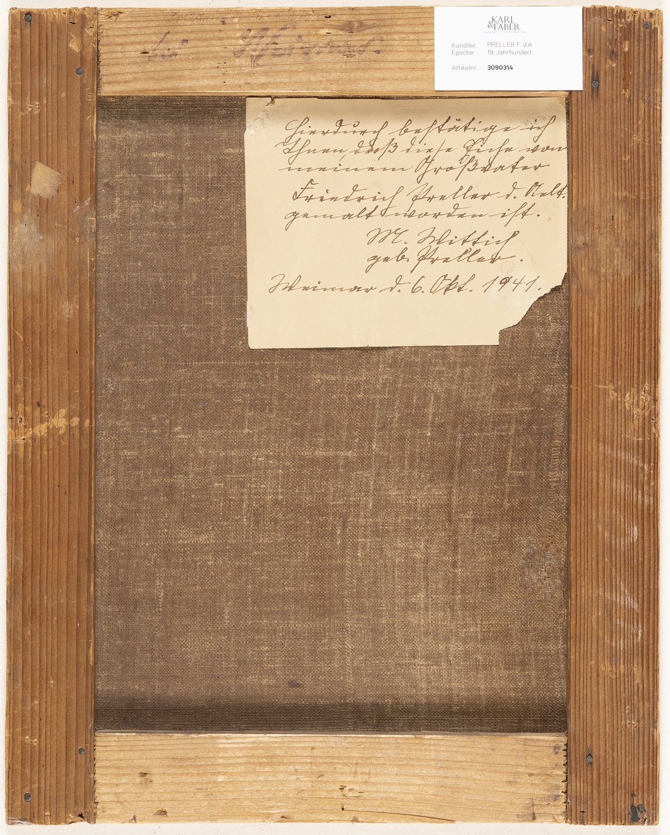 Artwork by Friedrich Preller the Elder, Large oak near Weimar, Made of Oil on canvas