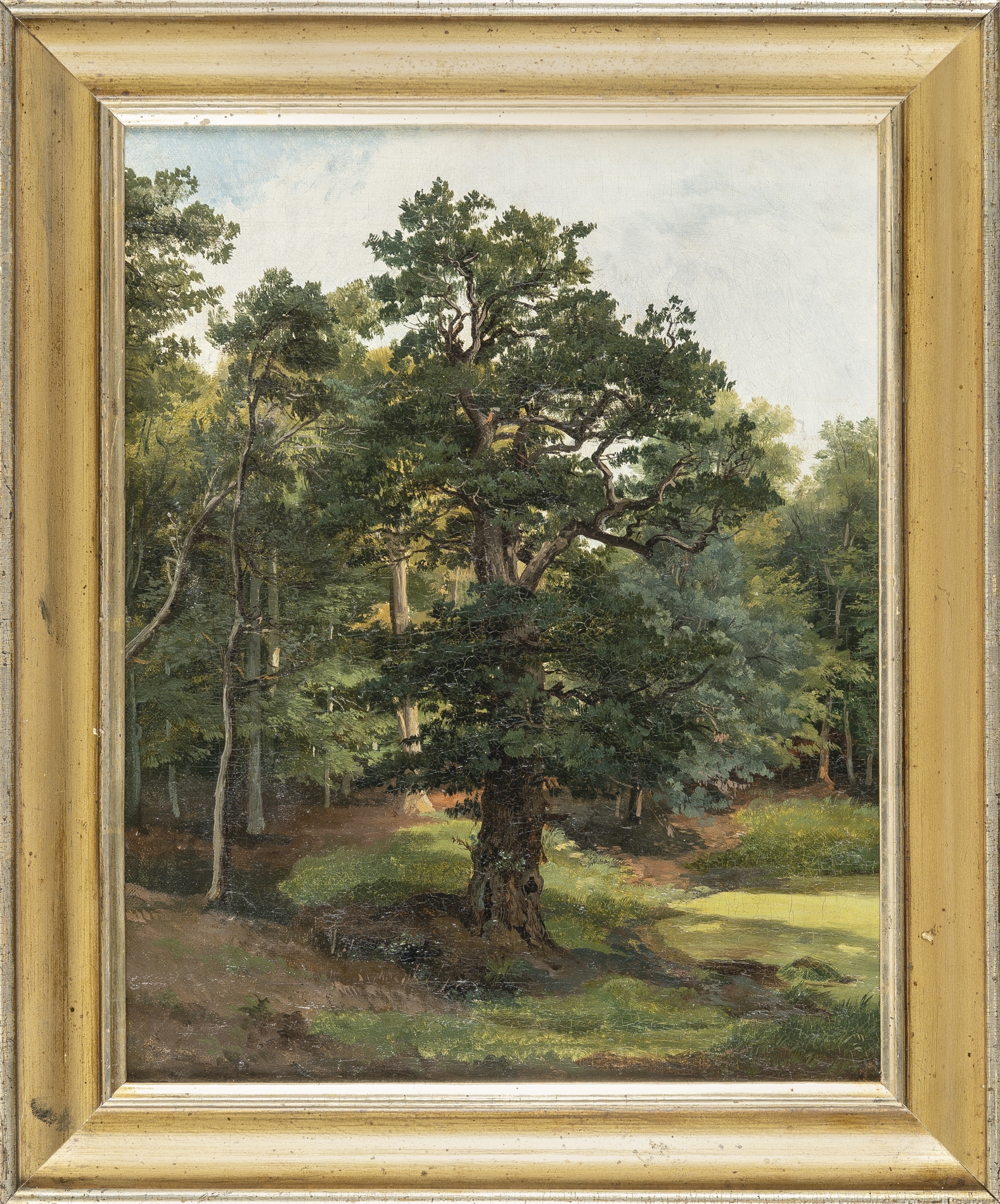 Artwork by Friedrich Preller the Elder, Large oak near Weimar, Made of Oil on canvas