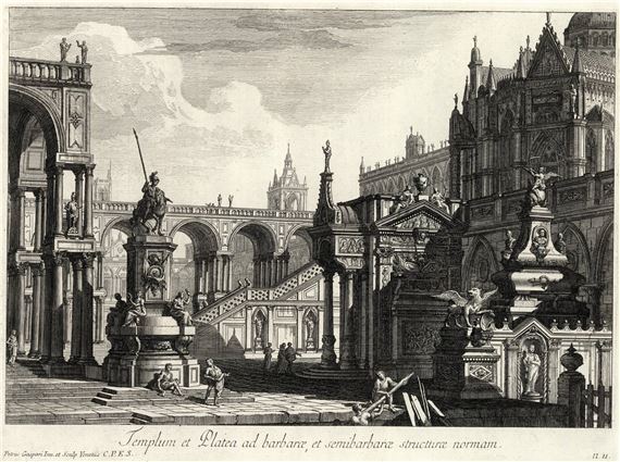 Templum et Platea ad barbarae, et semibarbarae structurae normam by Pietro Gaspari