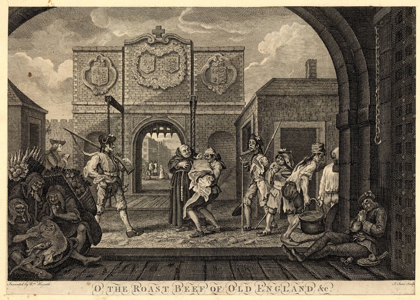 William Hogarth The Gate of Calais, or the Roast Beef of Old England