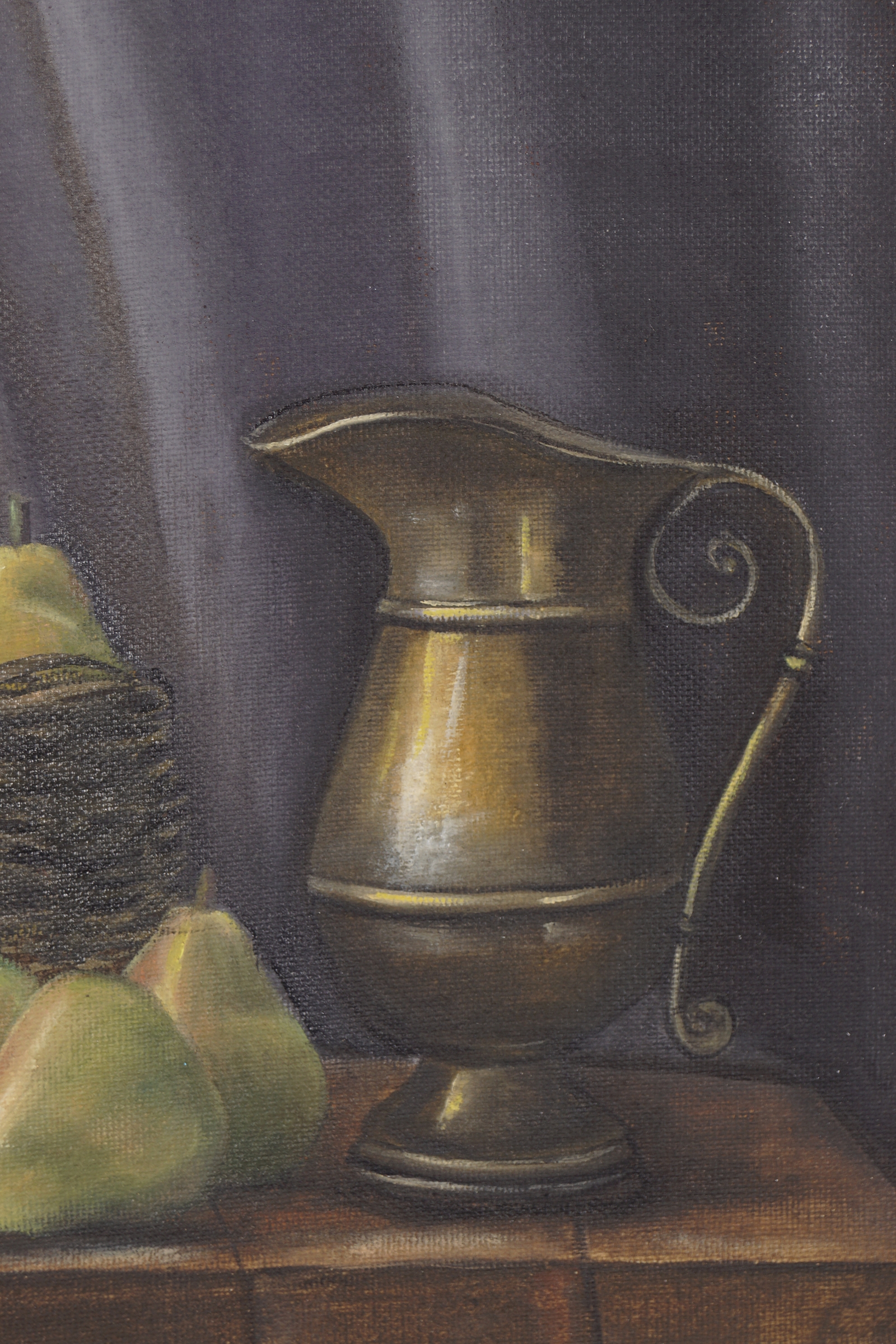 Artwork by Bernard Allison, Still life on a table top, Made of Oil on board