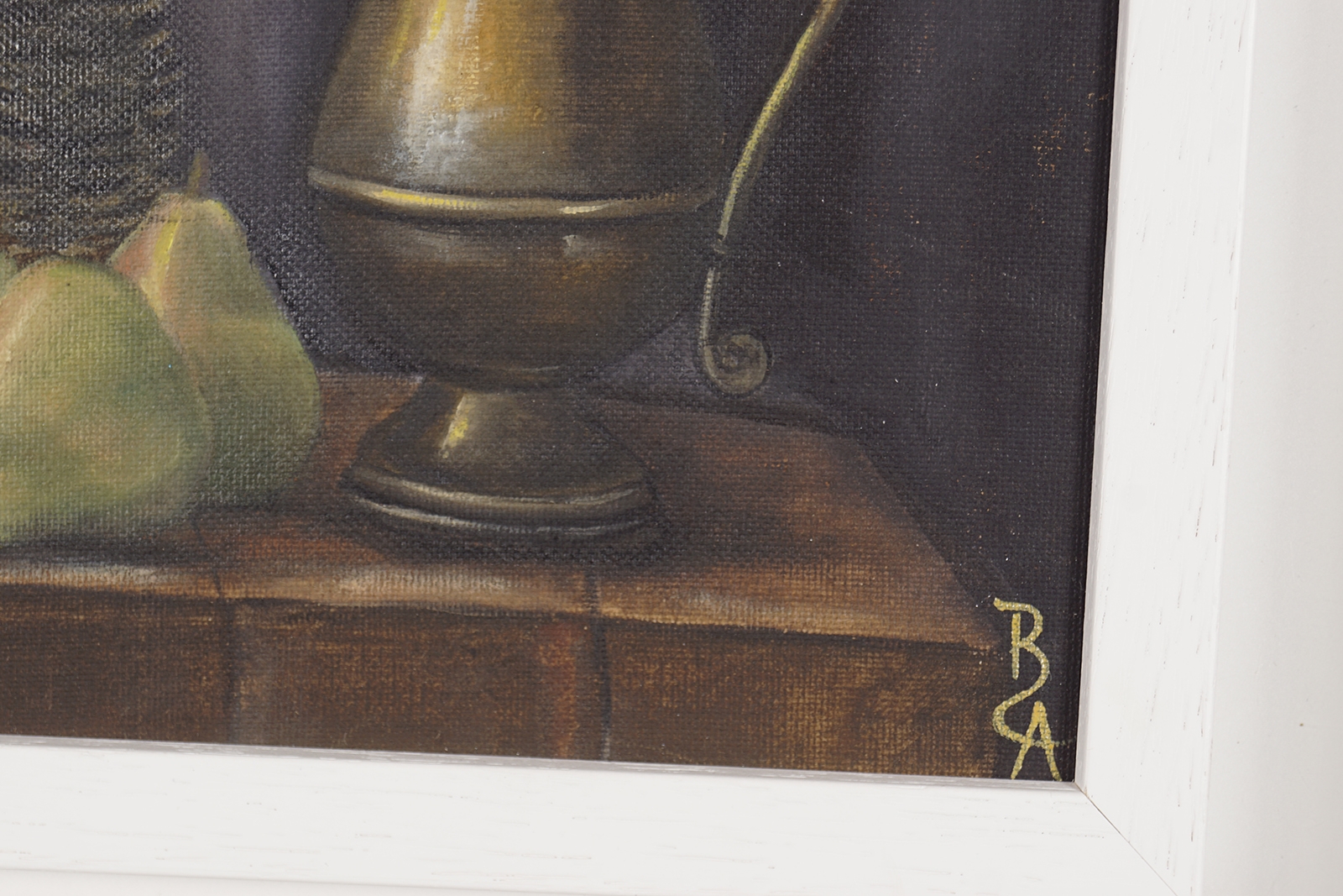 Artwork by Bernard Allison, Still life on a table top, Made of Oil on board