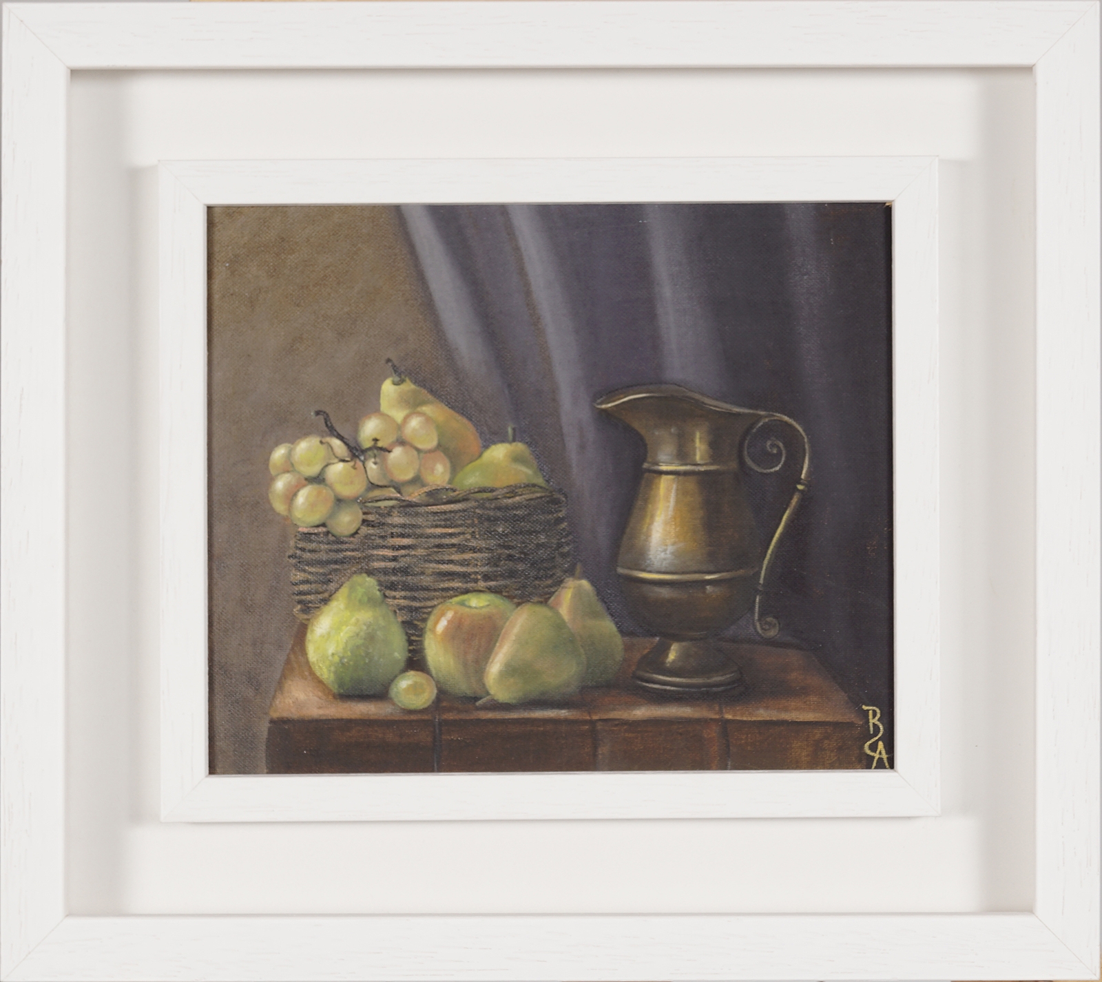 Artwork by Bernard Allison, Still life on a table top, Made of Oil on board