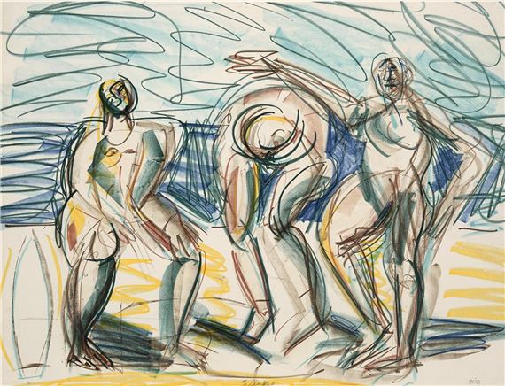 3 Surfers by Joe Furlonger, 1989