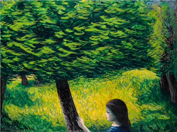 Child in Garden by Philip Stein, 1959