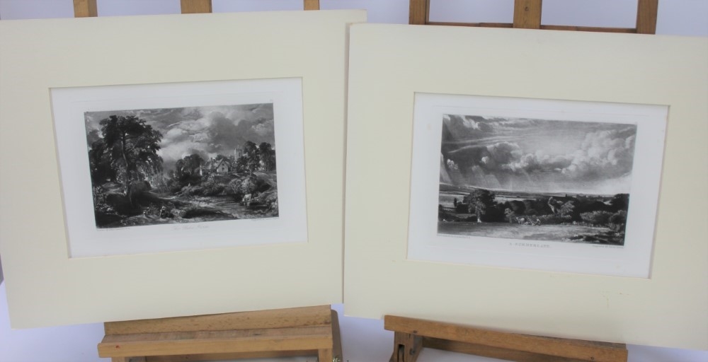 Artwork by John Constable, The Glebe Farm and A Summerland, Made of mezzotints