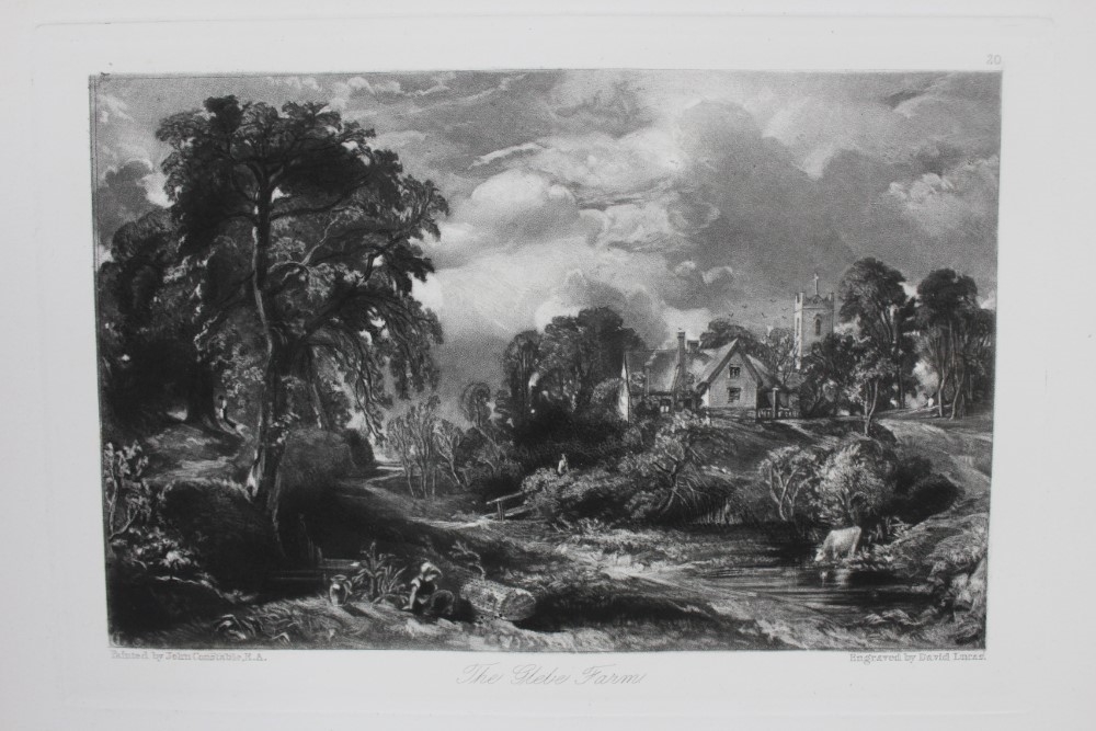 Artwork by John Constable, The Glebe Farm and A Summerland, Made of mezzotints