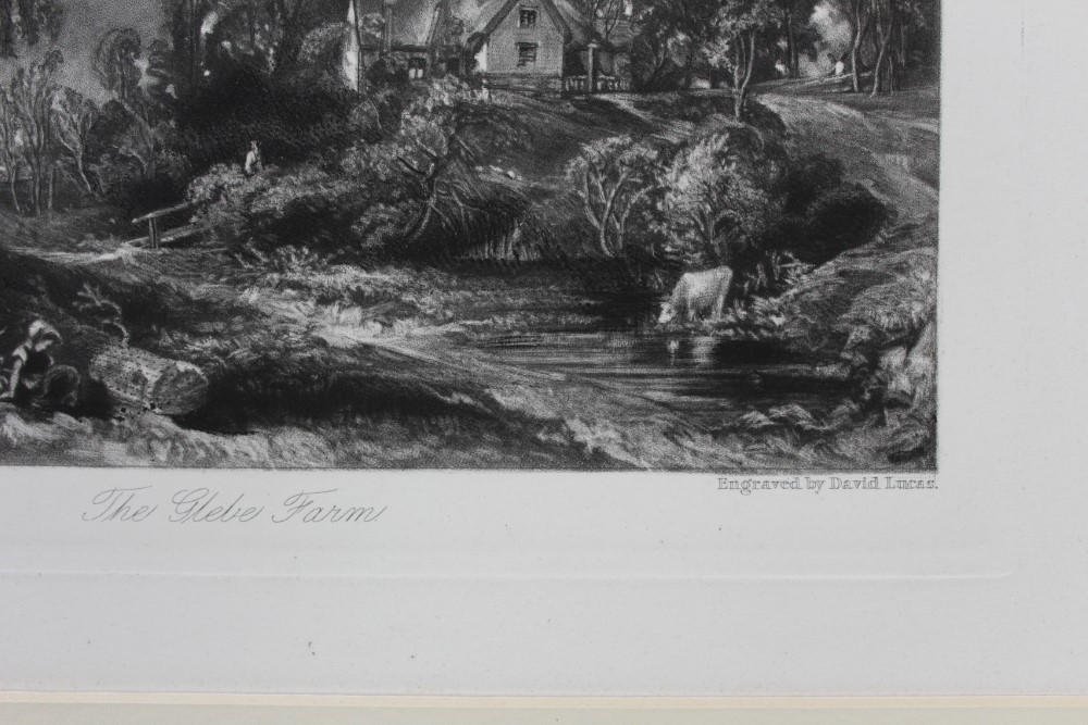 Artwork by John Constable, The Glebe Farm and A Summerland, Made of mezzotints