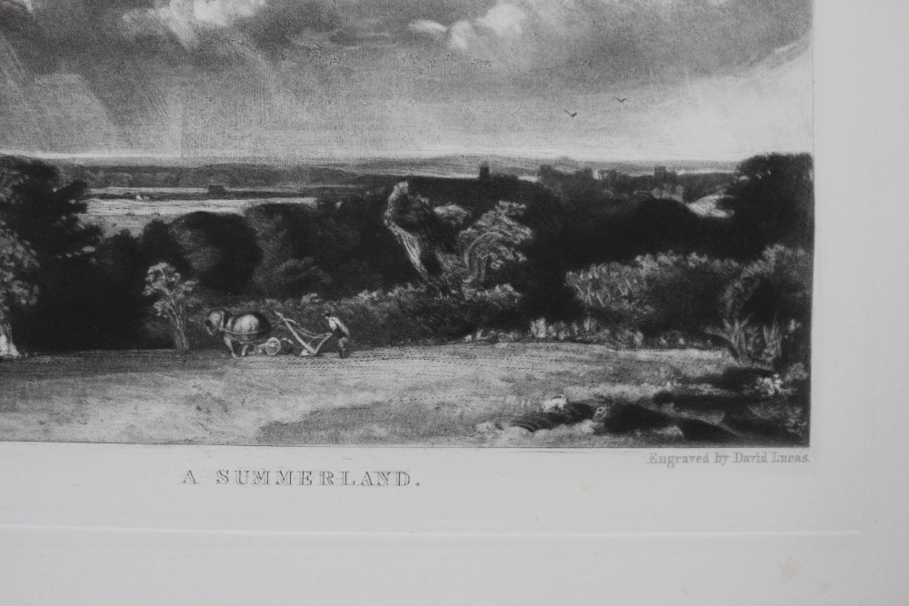 Artwork by John Constable, The Glebe Farm and A Summerland, Made of mezzotints