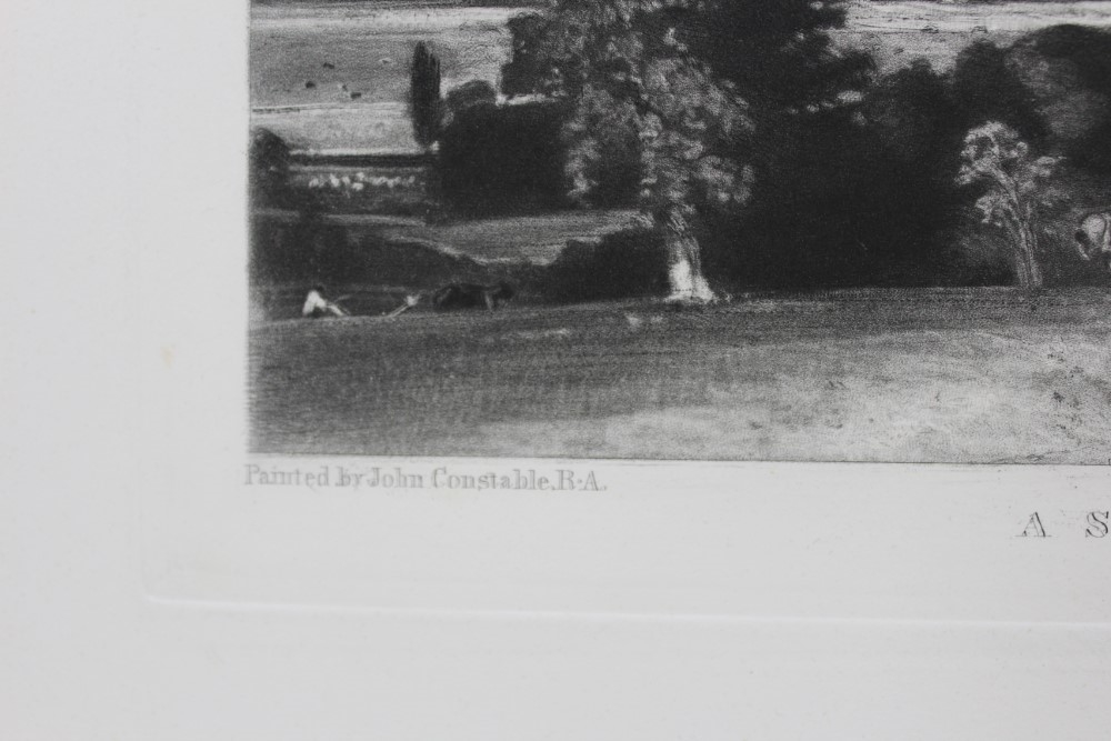 Artwork by John Constable, The Glebe Farm and A Summerland, Made of mezzotints