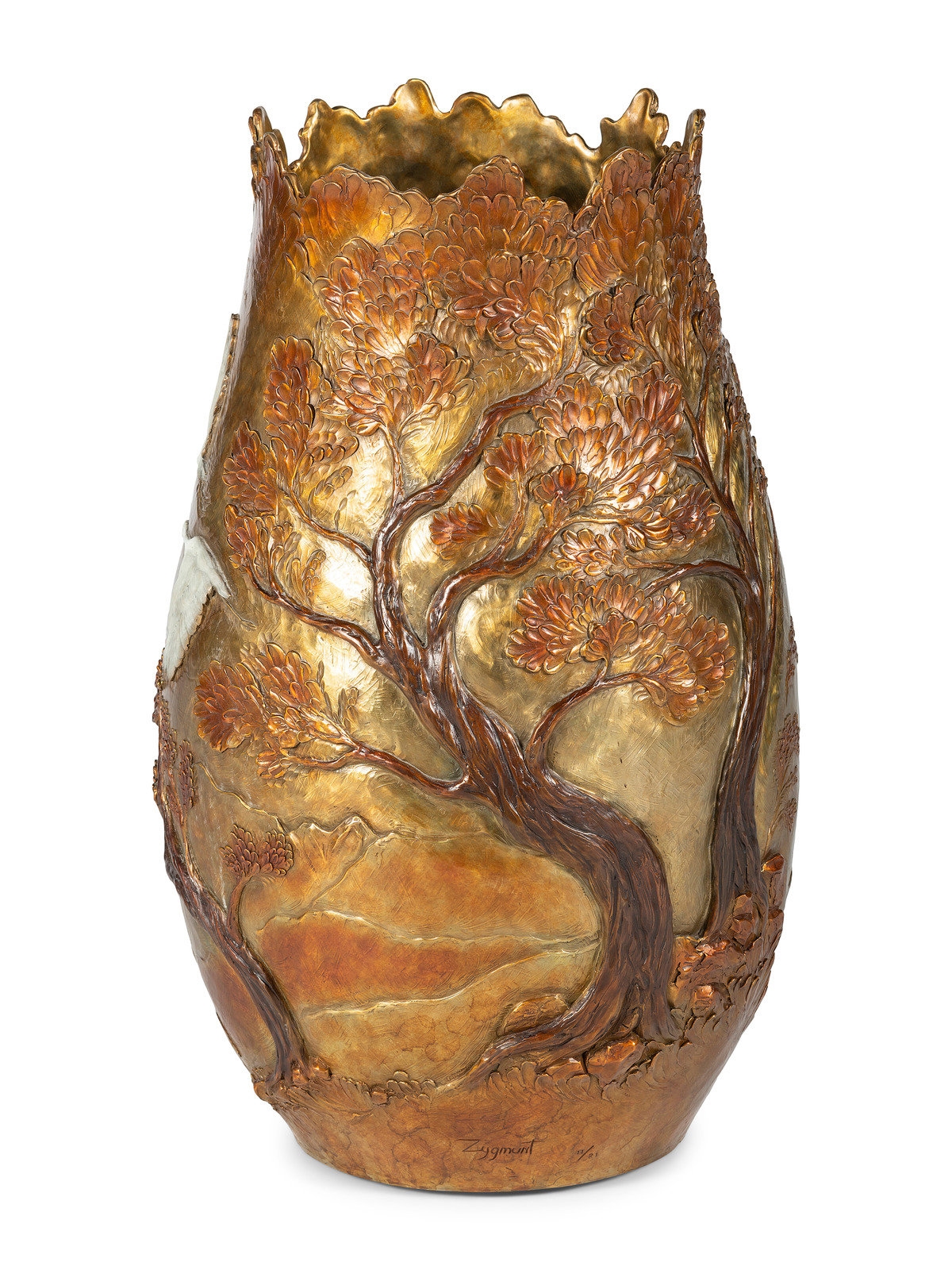 Artwork by Joan Zygmunt, Vessel, Made of Bronze