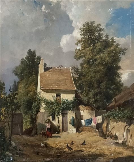 Lively Farmyard - Alphonse Leveau