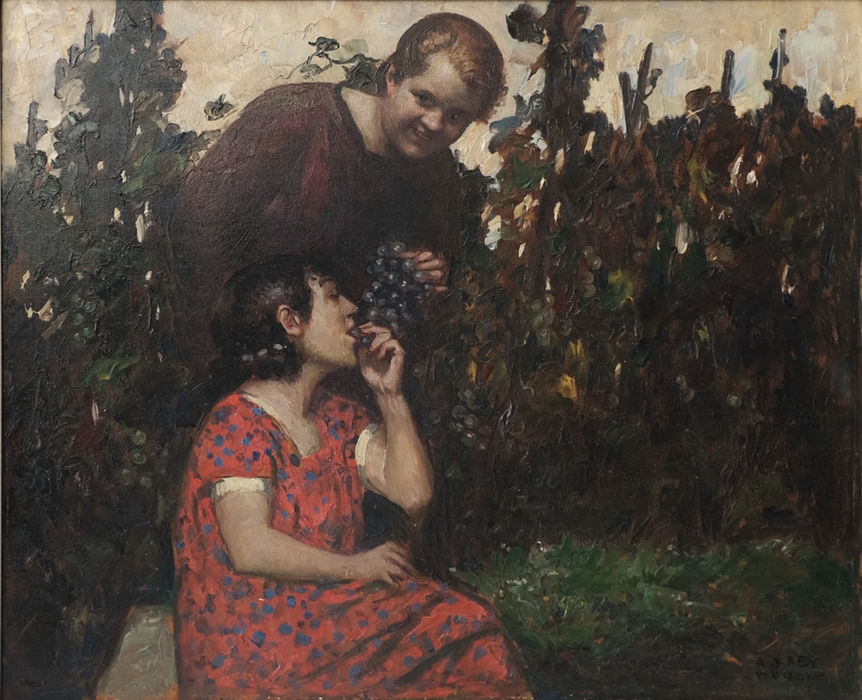 Artwork by Adolf Frey-Moock, Grapevine, Made of Oil on canvas