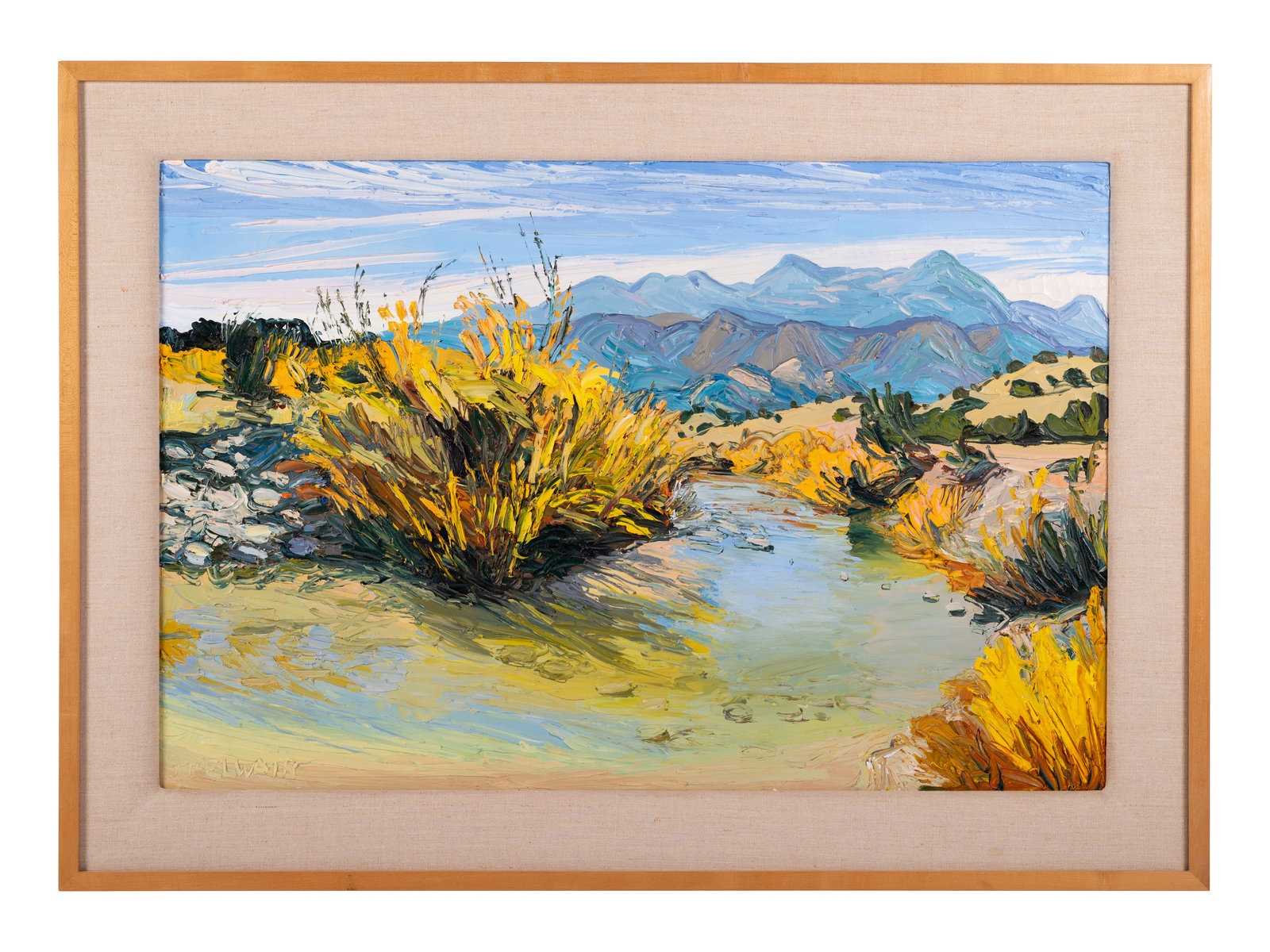 Artwork by Louisa McElwain, El Rio Below El Rito, Made of oil on canvas