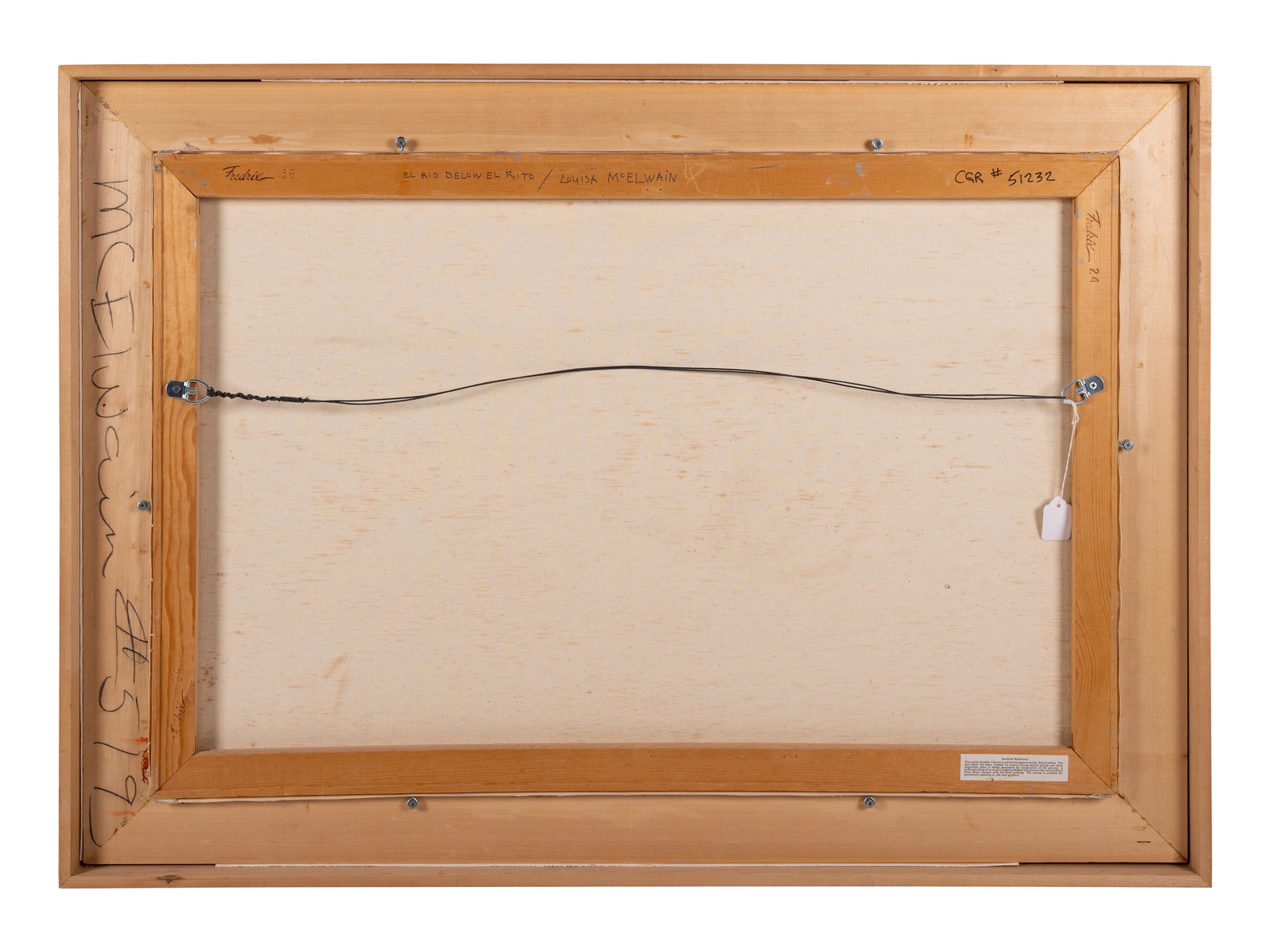 Artwork by Louisa McElwain, El Rio Below El Rito, Made of oil on canvas