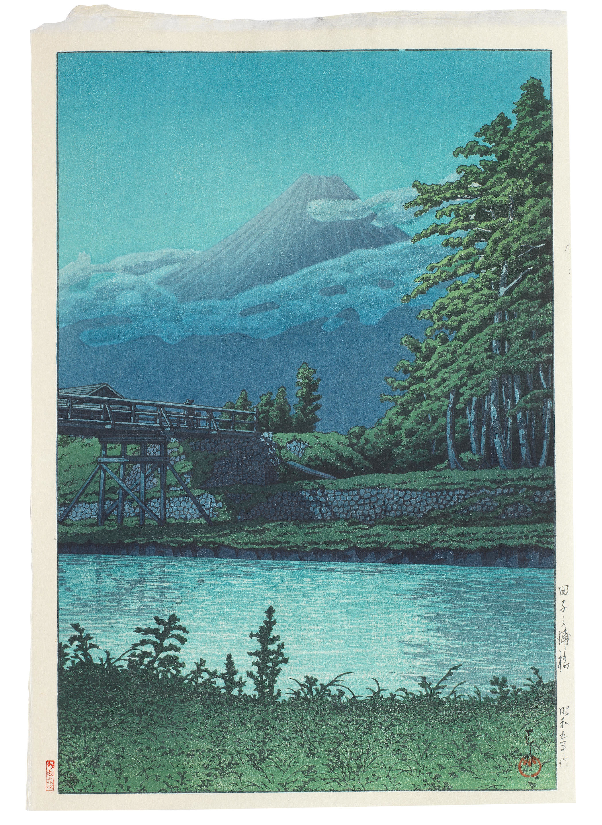 Artwork by Hasui Kawase, Dated Showa era (1926-1989), 1930, 1934 and 1949, but all printed in the Heisei era (1989-2019), late 20th/early 21st century, Made of prints