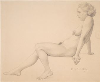 Otto Griebel, Sitzender Frauenakt - Otto Griebel