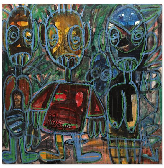 Sans titre by Aboudia, Executed in 2021