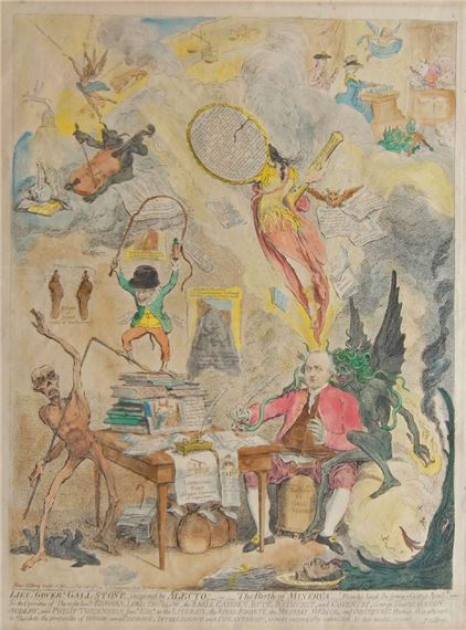 Lieut. Goverr. Gall-Stone inspired by Alecto by James Gillray