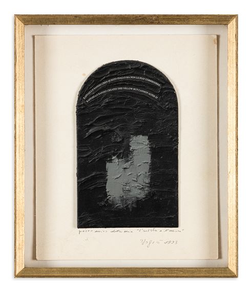 L'Artista e l'errore by Emilio Isgrò, 1993