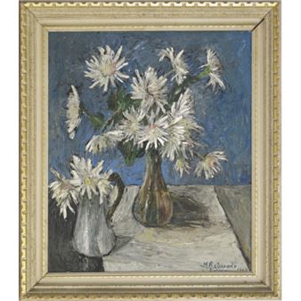 Brocca e vaso con fiori - Mario Raimondo Barbadirame