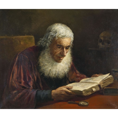 Artwork by Joseph Reichlen, "L'Alchimiste"., Made of Oil on canvas