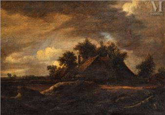 La chaumière - Flemish School, 18th Century