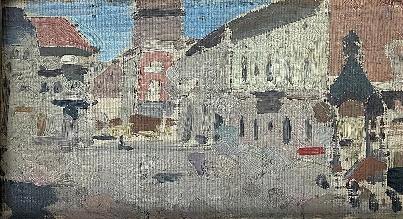 Erik Ludvig Henningsen | Town scenery | MutualArt