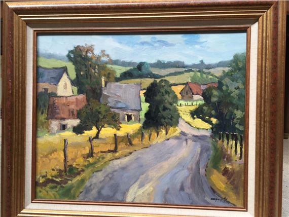 La chemin sur un hameau Augeron by Jean-Claude Quinette