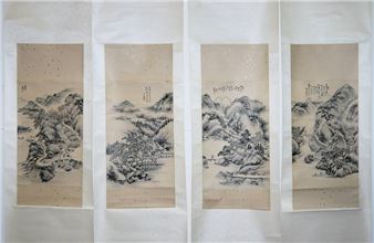 Quadriptychon einer Ideallandschaft - Sha Qin