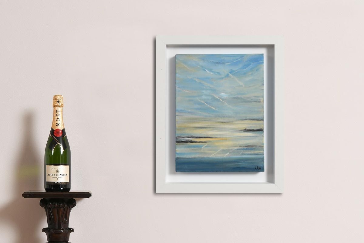 Artwork by Ann Mueller, Looking Towards the Stags, Made of acrylic on canvas